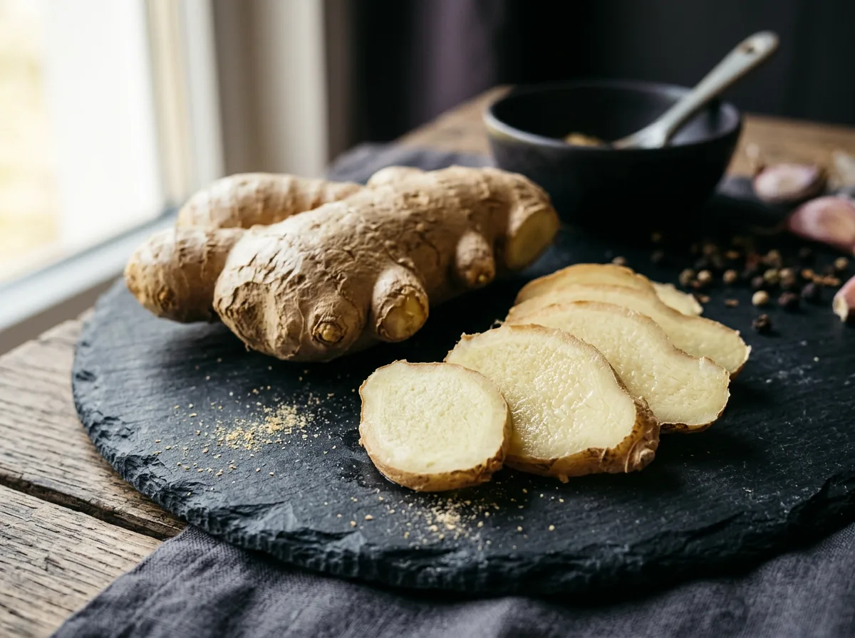 Ginger extract digestive support supplement - fresh ginger root